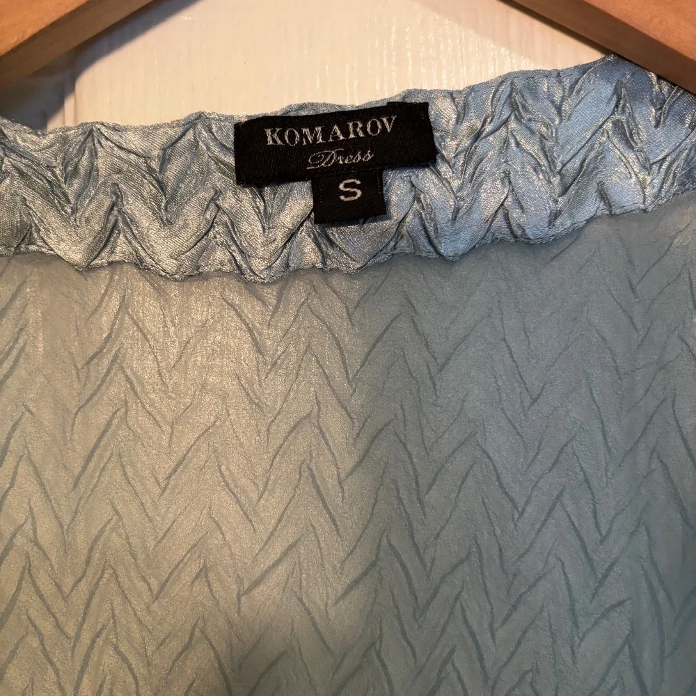Light Blue Komarov Dress and Cardigan Set - Picture 5 of 15